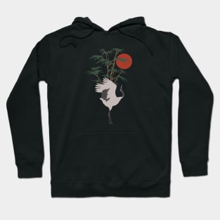 Prancing Crane Hoodie